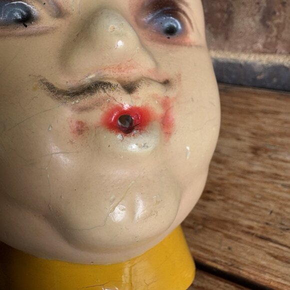 1940's Chalkware CHEF String Holder Dispenser - Picture 5 of 12